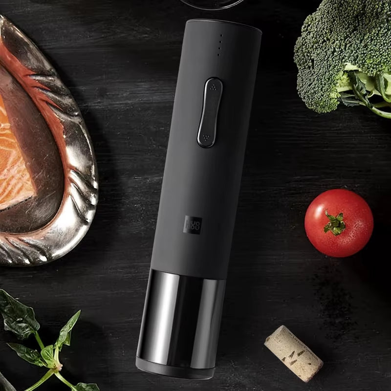 Original New Huohou Automatic Red Wine Bottle Opener Electric Corkscrew Foil Cutter Cork Out Tool 6S Open