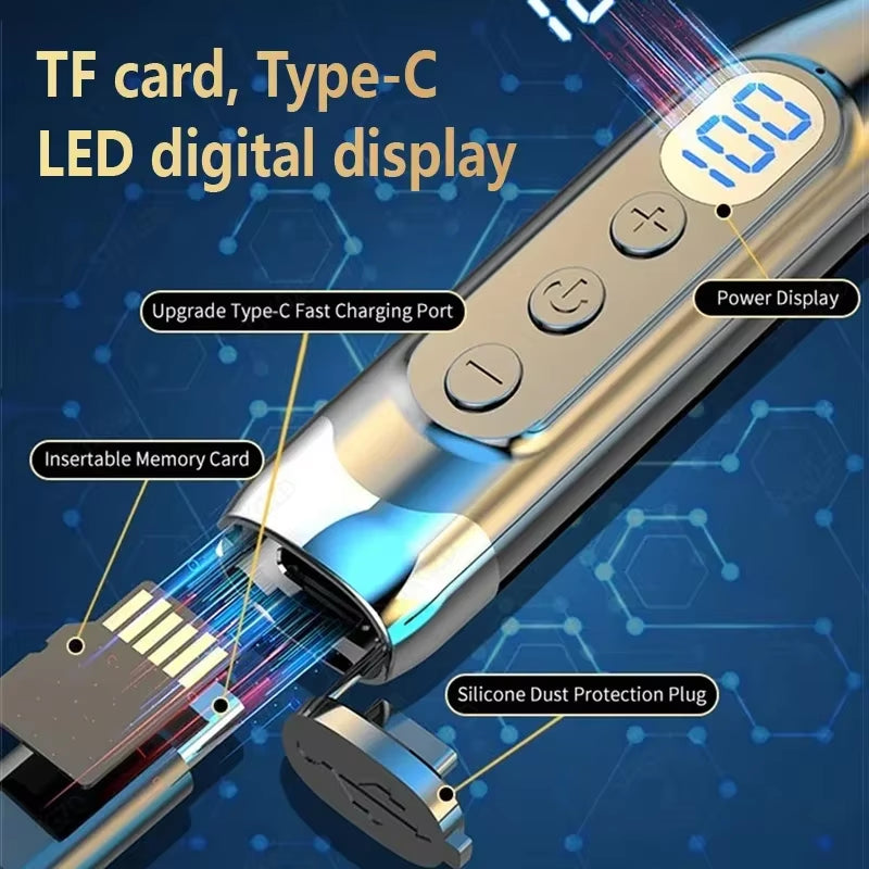 Wireless Headphones Neckband Bluetooth Earphone With Microphone  Long Battery Auriculares High Quality Headset Sport For TF Card