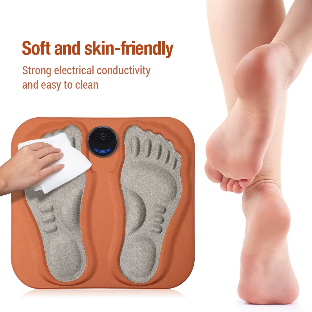 3D Smart Foot Massage Pad Feet Massager 6 Modes 15 LevelsImprove Blood Circulation Relax Muscles Slim Legs USB Charging