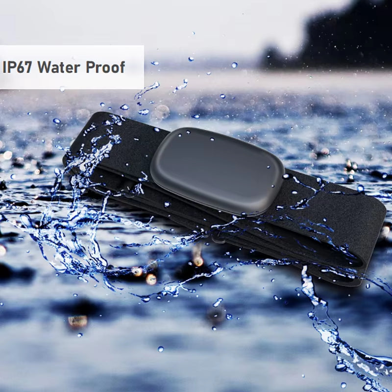 5.3Khz Heart Rate Monitor Chest Strap Bluetooth ANT+ HR Sensor for Peloton Garmin Watch Polar Wahoo Fitness DDP Yoga