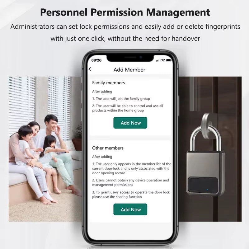 Fingerprint Padlock Waterproof Smart Keyless Security Locker Fingerprint Lock Anti-Theft USB Charge For Bike Gym Locker Luggage