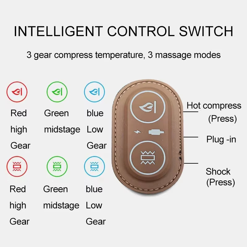 Electric Neck Massager Pillow Cervical Stretcher Heating Vibration Massage Back Traction Orthopedic Sleeping Pillows Support