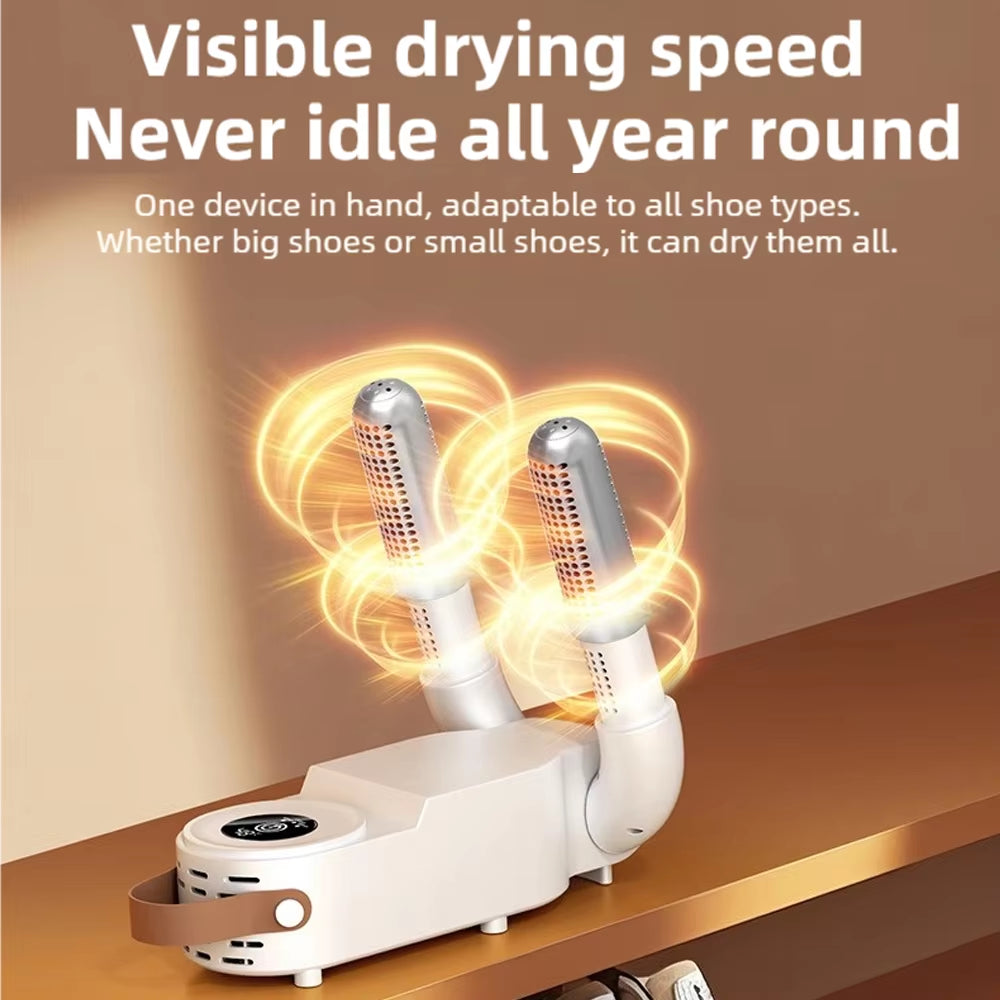 New Foldable Touch Screen Shoe Dryer Fast Heating Sterilization Heater Socks Dryer Shoe Hot Air Deodorizing Dehumidifier