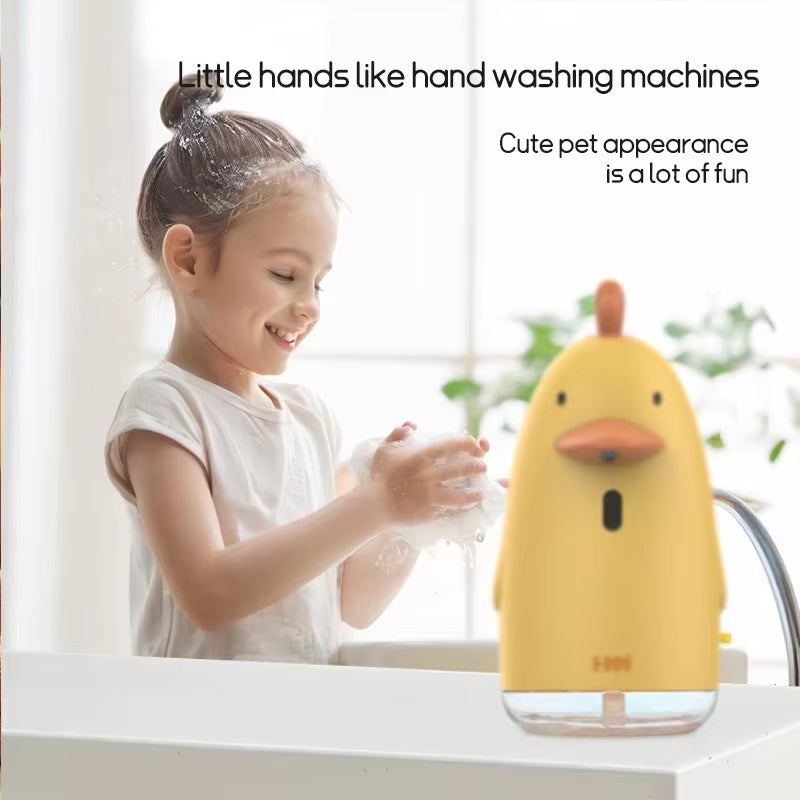 Automatic Soap Dispenser USB Charging Cute Cartoon Style Touchless Sensor Children Washing Hand Machine Soap Foam Dispenser