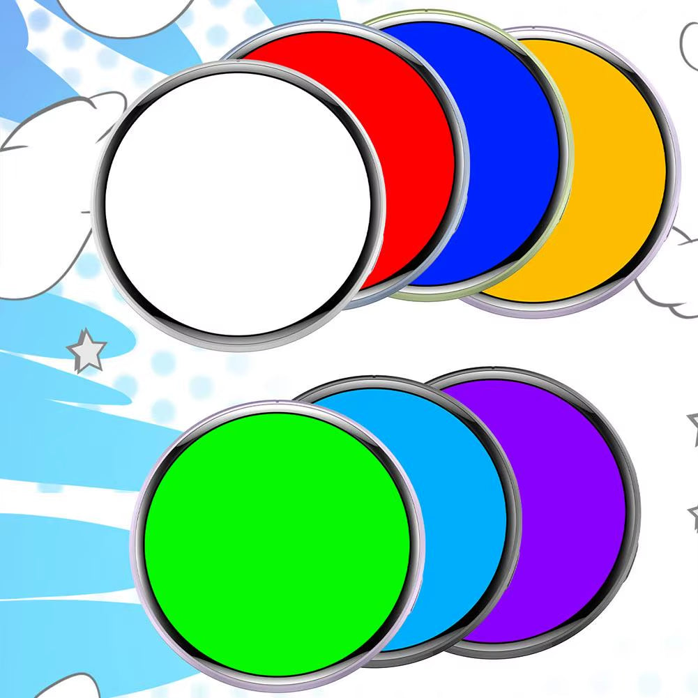 Anime Digital Smart Bluetooth Badge - Touchscreen E-Ink Photo Frame w/ Video Playback, 7-Color LED, App Control, 18H Battery