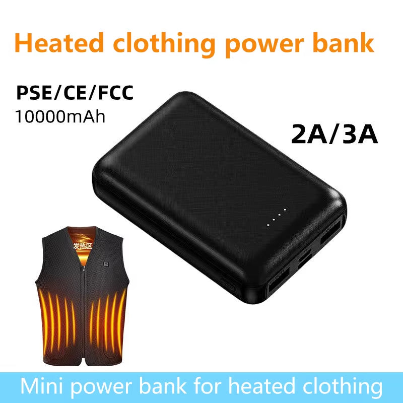 20000mah Power Bank USB Fast Charging Ultra-thin Mini Heating Portable External Battery Pack For Heating Vest Jacket New