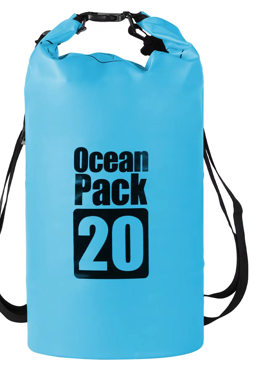 500D Waterproof Swimming Bag Dry Sack 5/10/15/20/30L Waterproof Floating Dry Gear Bags For Boating Fishing Rafting Swimming