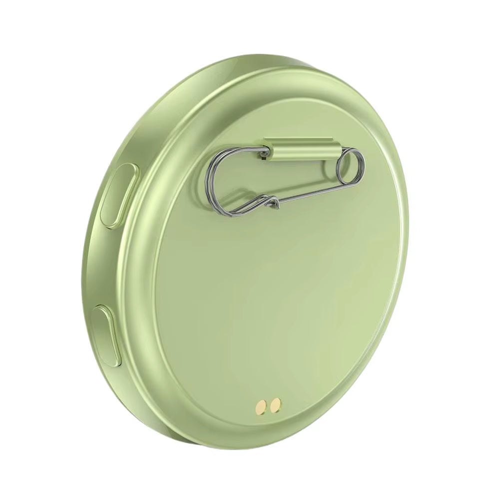 Anime Digital Smart Bluetooth Badge - Touchscreen E-Ink Photo Frame w/ Video Playback, 7-Color LED, App Control, 18H Battery