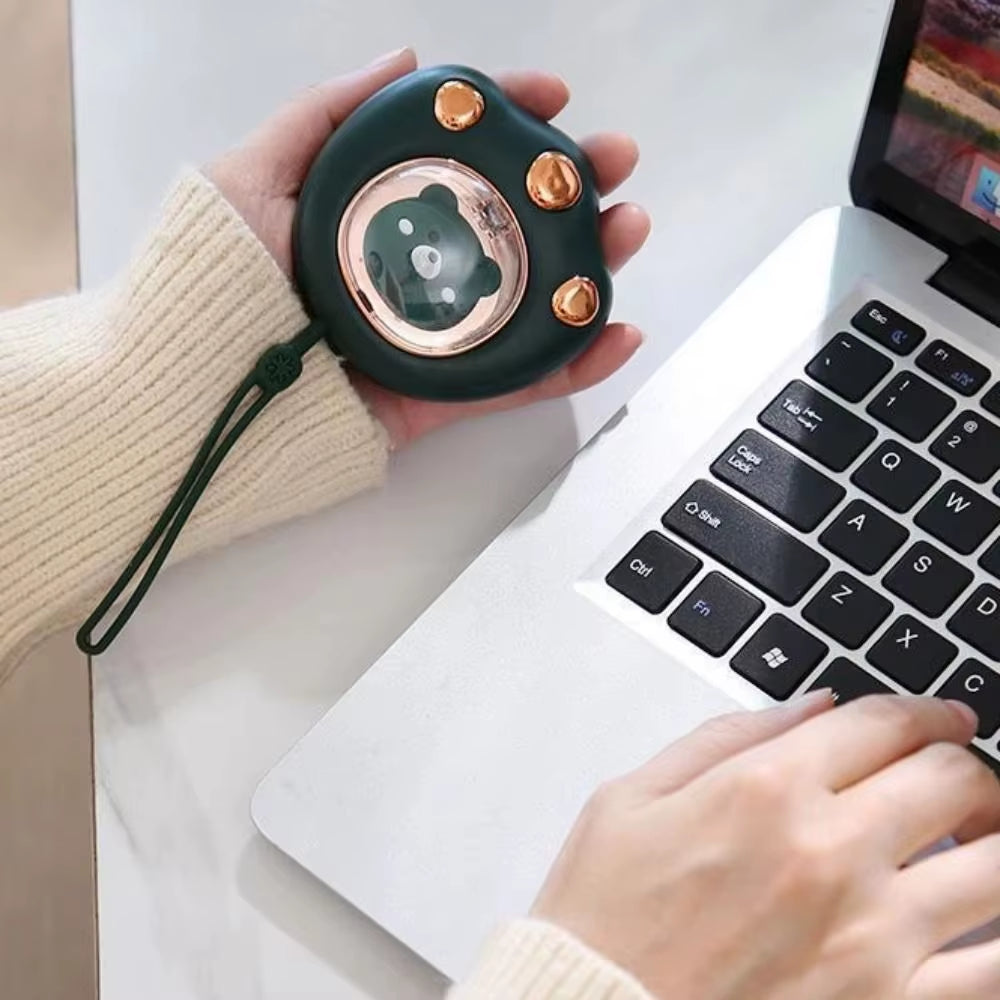 Cute Mini Cat's Claw Hand Warmer 2 Heat Levels Rechargeable Electric Heater Portable Pocket Warmer Winter