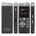 Voice Activated Dual Microphone Recording Password Protection Line-in T-MARK Digital Voice Recorder MP3 Music Player Dictaphone
