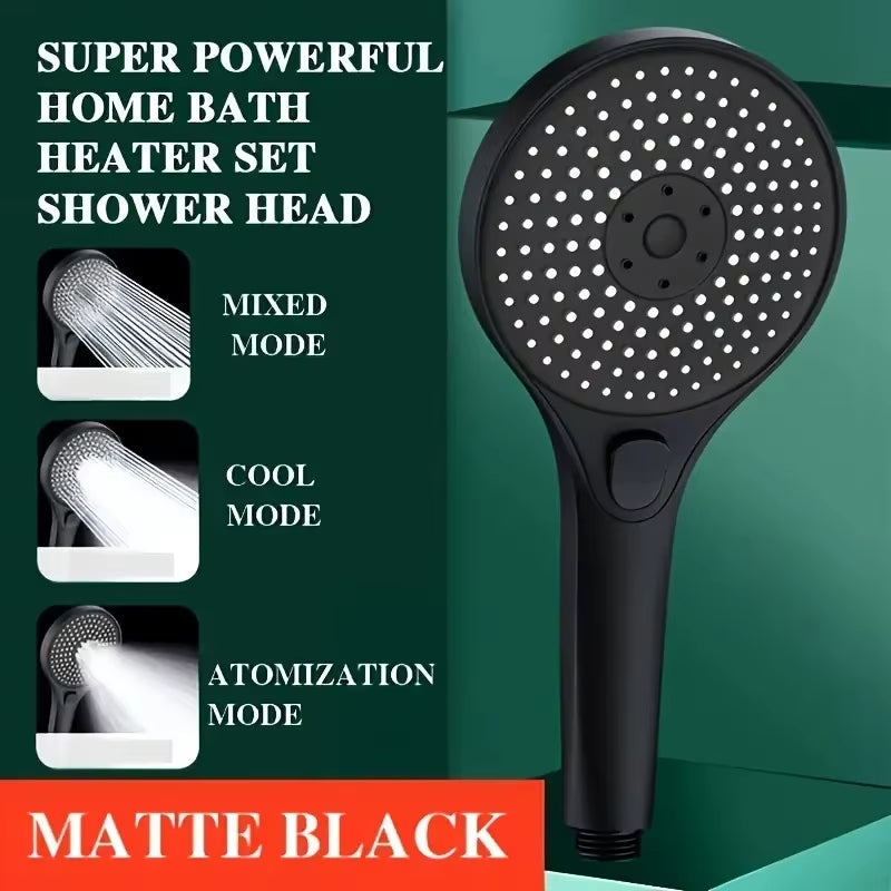 Three-speed High-pressure Shower Head With Large Panel Super Powerful Universal Bathroom Shower Head Combination Set