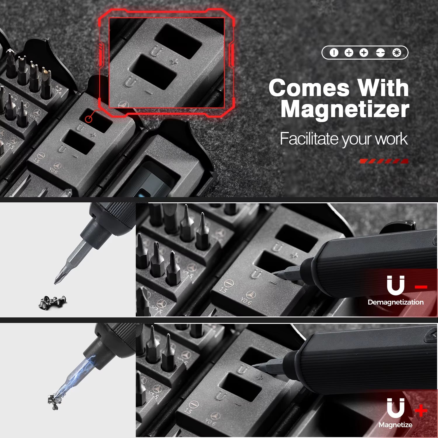 138 In 1 Electric Screwdriver Set Pro Cordless Multifunctional iPhone & Glasses Repair Tool Magnetic Bit Household Kit