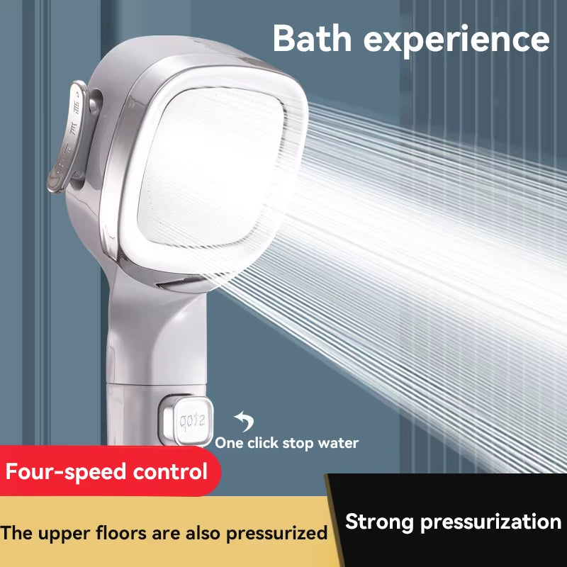XIAOMI  Self-cleaning Shower Head with Brush One-Key Stop Water Massage High Pressure ABS Showerhead with Filter