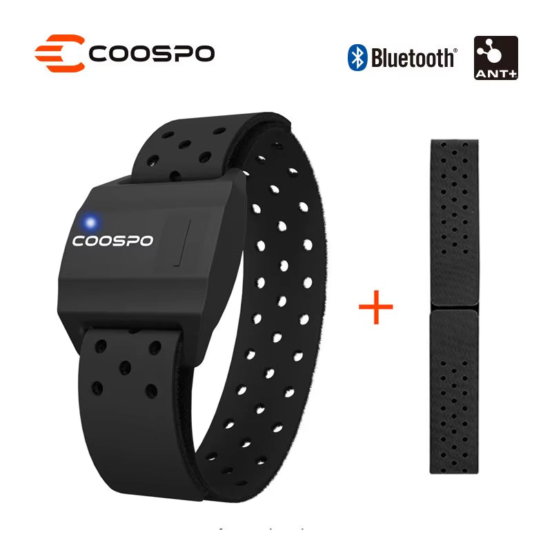 Heart Rate Monitor Optical Fitness Outdoor Beat Sensor Bluetooth 4.0 ANT For Garmin Wahoo Bike Computer
