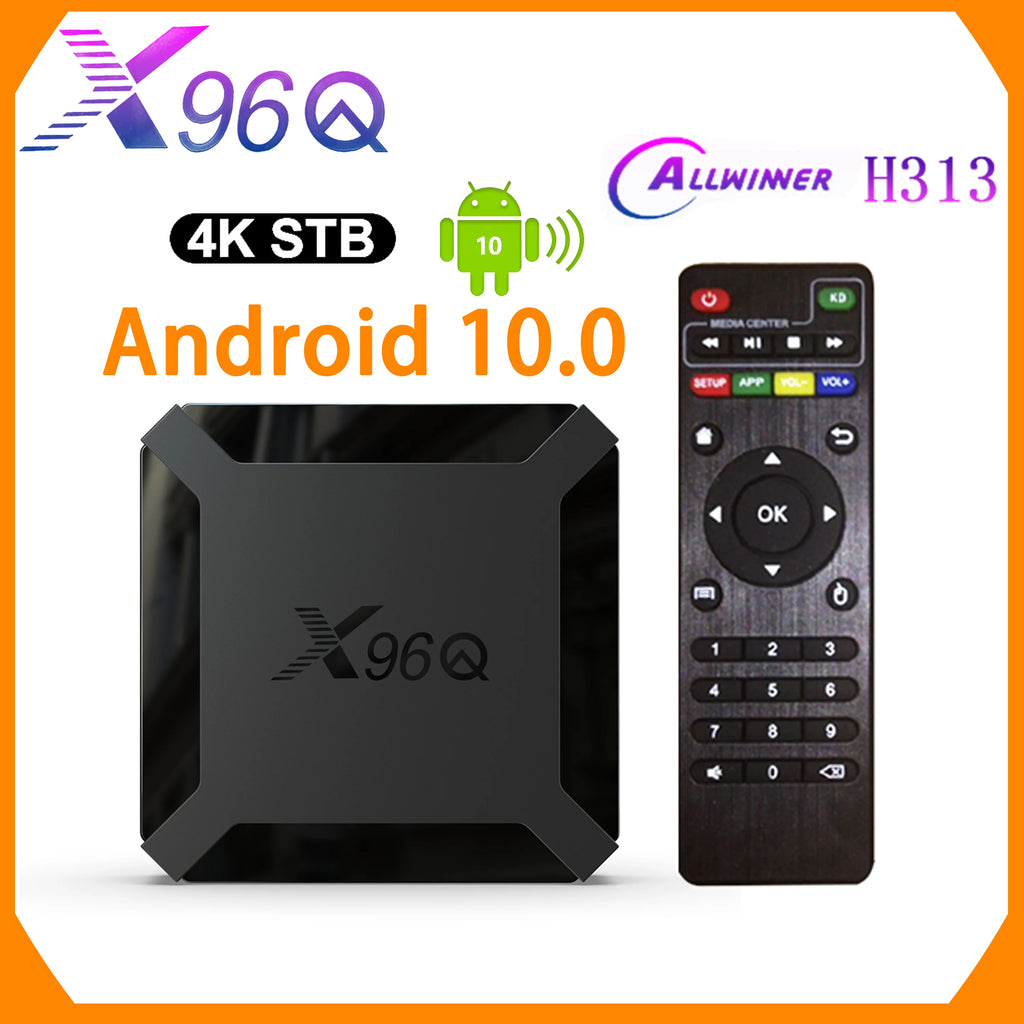 Q 2GB 16GB Android 10.0 TV Box Allwinner H313 Quad Core 4K 2.4G Wifi Google Player Youtube  1GB 8GB Set Top Box