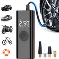 Wireless Car Tire Inflator Motorcycle Air Compressor 150PSI Smart Air Pump Digital Gauge lED light for Car Moto Bike Tyre Ball