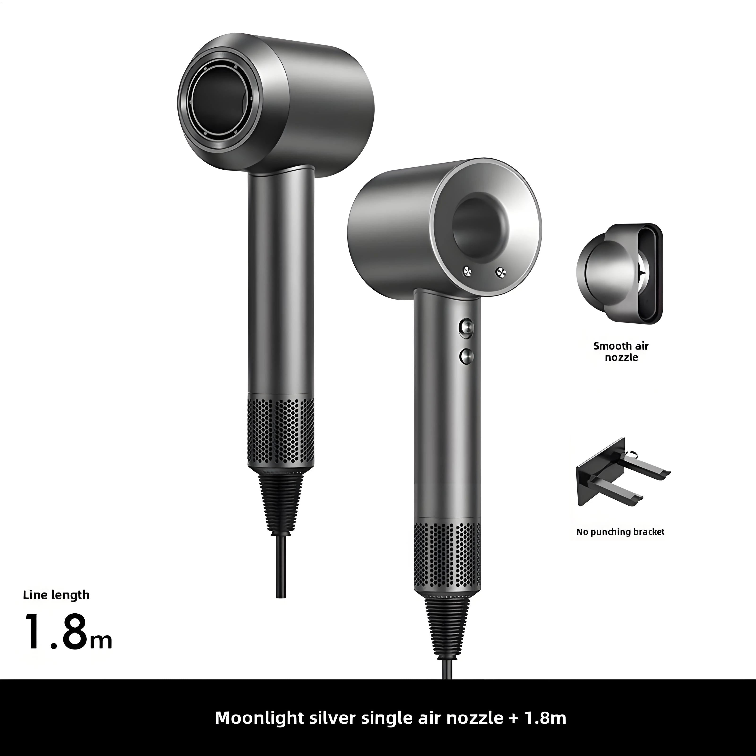 High-Speed Hair Dryer with 10M Negative Ions, Collagen, Intelligent Constant Temperature & Multi-Settings