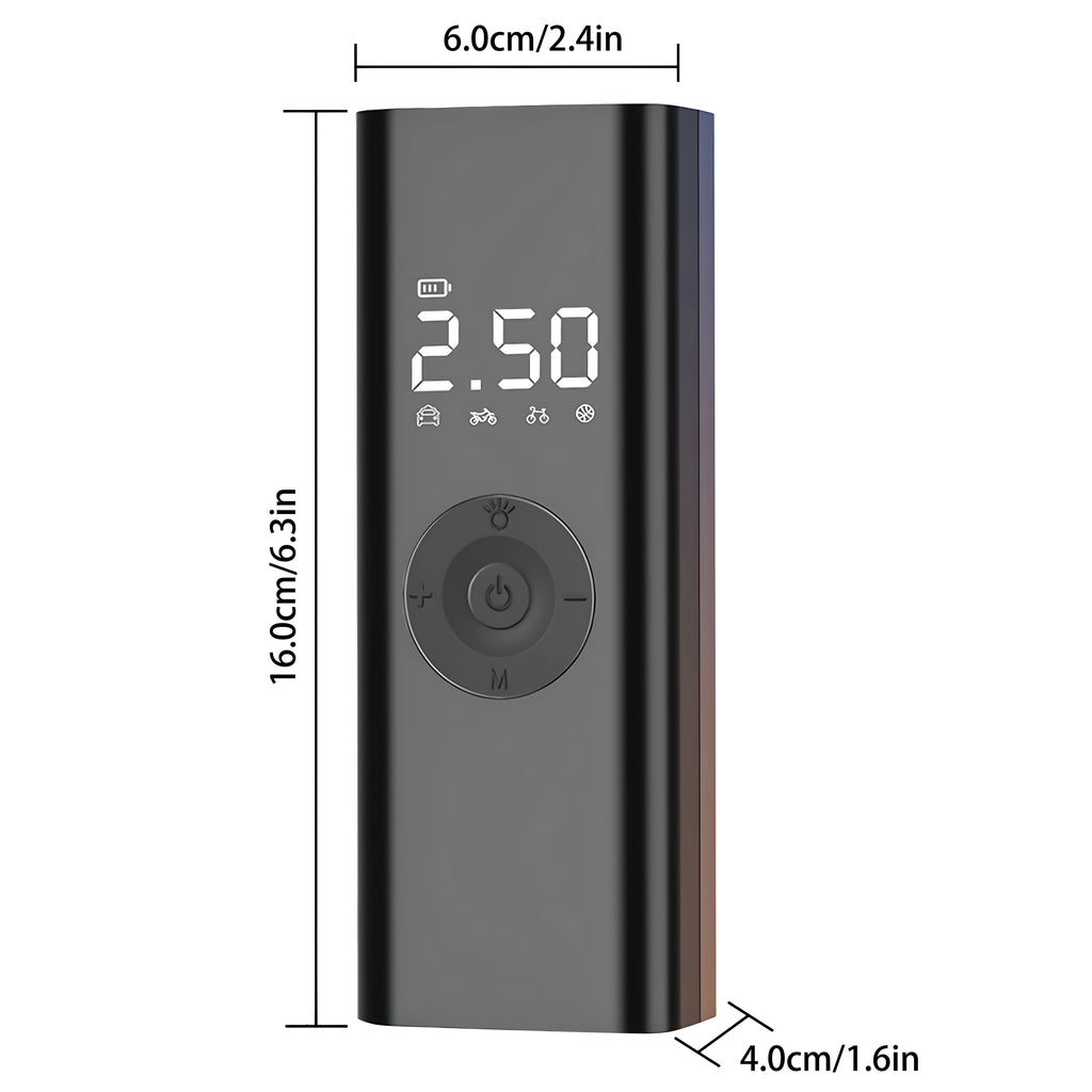 Wireless Car Tire Inflator Motorcycle Air Compressor 150PSI Smart Air Pump Digital Gauge lED light for Car Moto Bike Tyre Ball