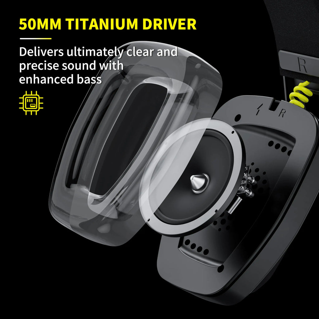 BW06 2.4GHz Wireless Gaming Headset with Mic for PS5 PS4 PC Mac Playstation Bluetooth Gaming headphone with Microphone