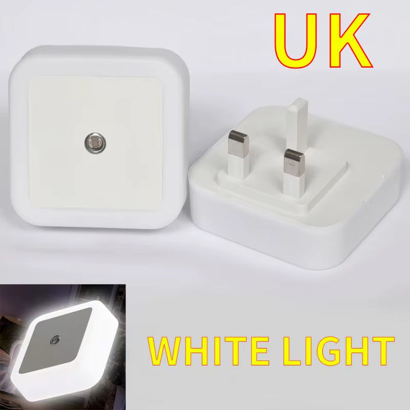 Wireless LED Night Light Sensor Lighting Mini EU US UK Plug Night light Lamp for Home Room Bedroom Stairway Decoration Lights