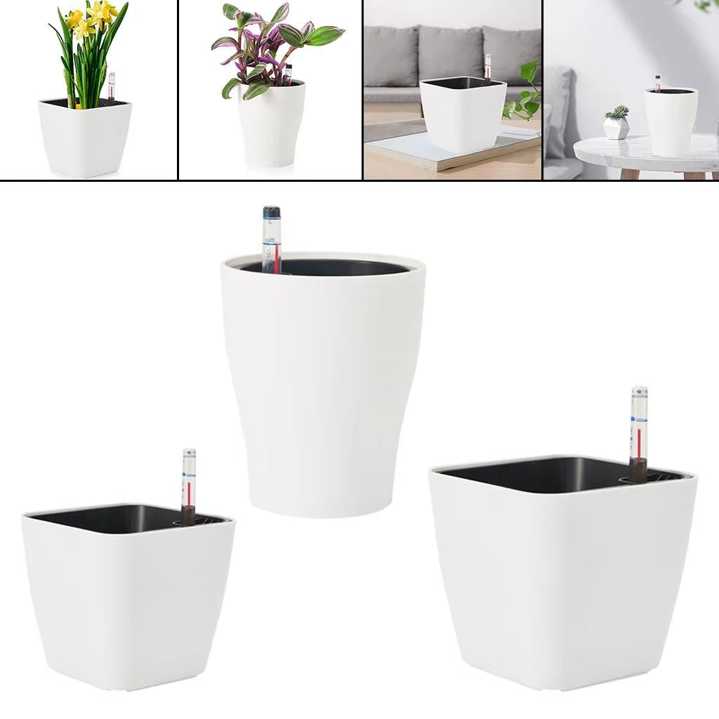 Self Watering Flower Pots Planter Seedling for Pot Plants Garden