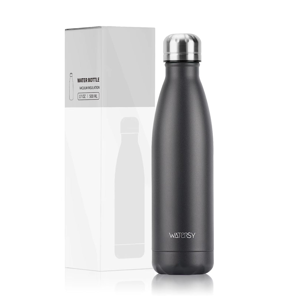 500ml Stainless Steel Vacuum Flask, Insulated Thermos Cup for Coffee & Water, Double Wall Thermal Bottle for Sports
