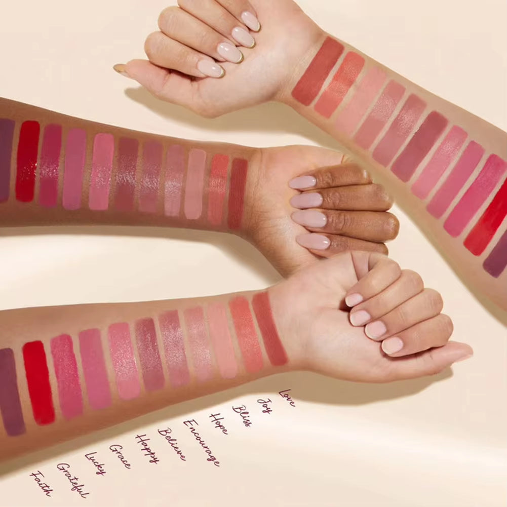 11 Color Matte Liquid Powder Blusher, Lip and Cheek Dual-Use Powder Blusher, Low Saturation, Natural Moisturizing Facial Makeup