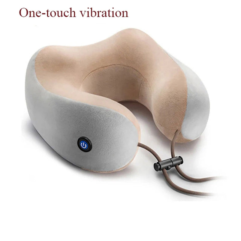 Multifunctional Portable U Shaped Electric Neck Massager Pillow  Shoulder Cervical Outdoor Home Car Relaxing Massager