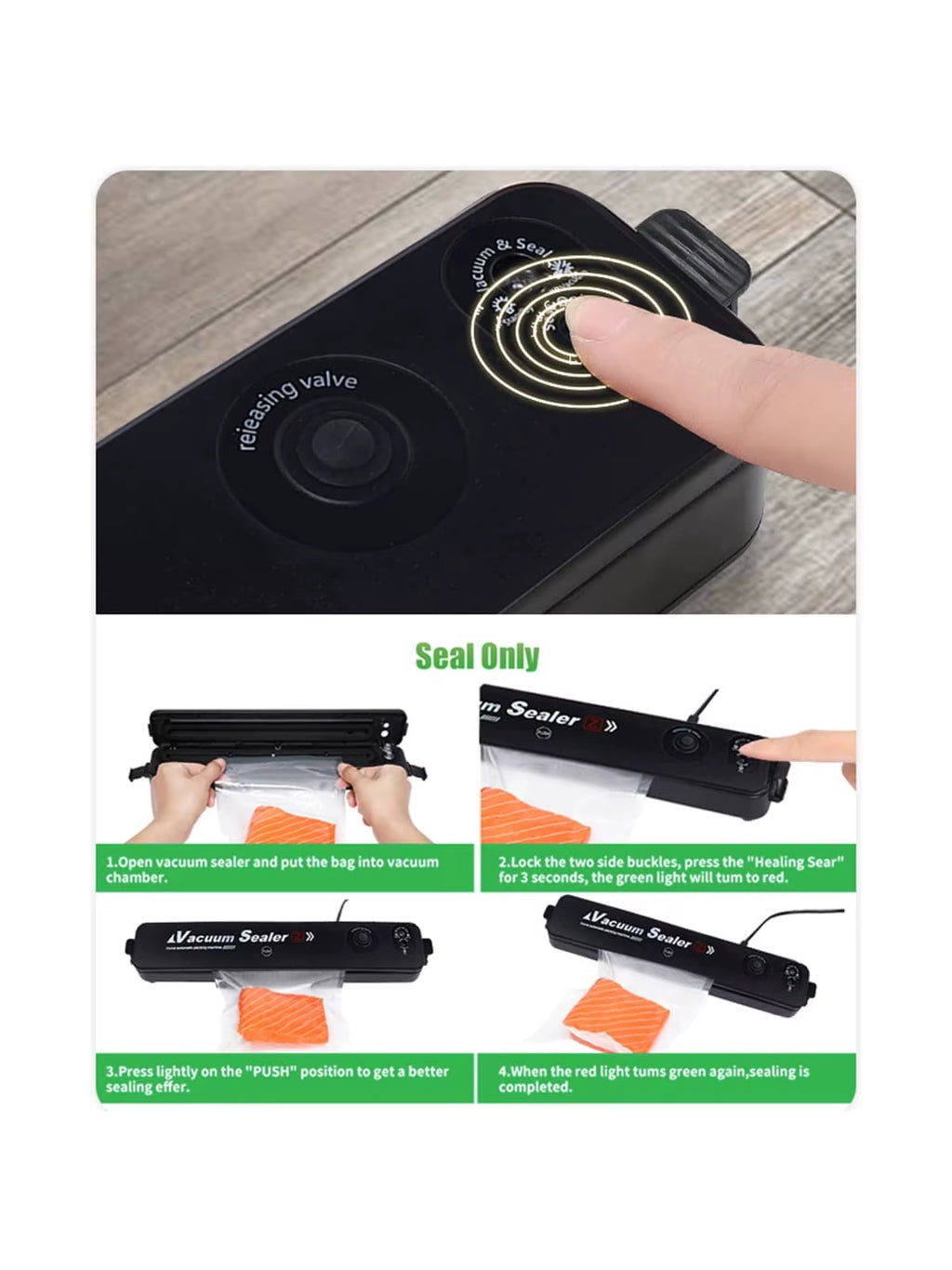 Vacuum Sealing machine, food preservation machine, small vacuum machine, fully automatic plastic sealing machine