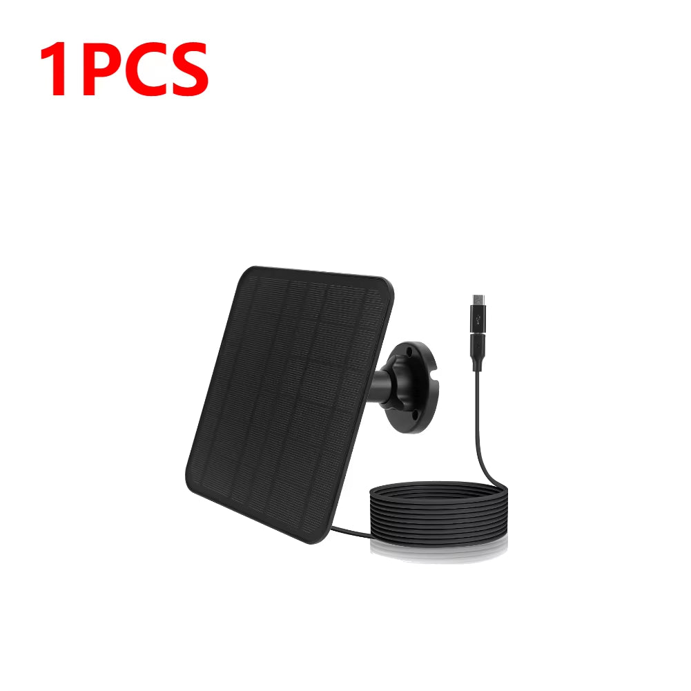 1-3PCS Waterproof 5V 20W Solar Panel for Eufycam 3/3C/2/2C/2 Pro 360°Mounting USB Solar Charger with 9.8 Ft Charging Cable