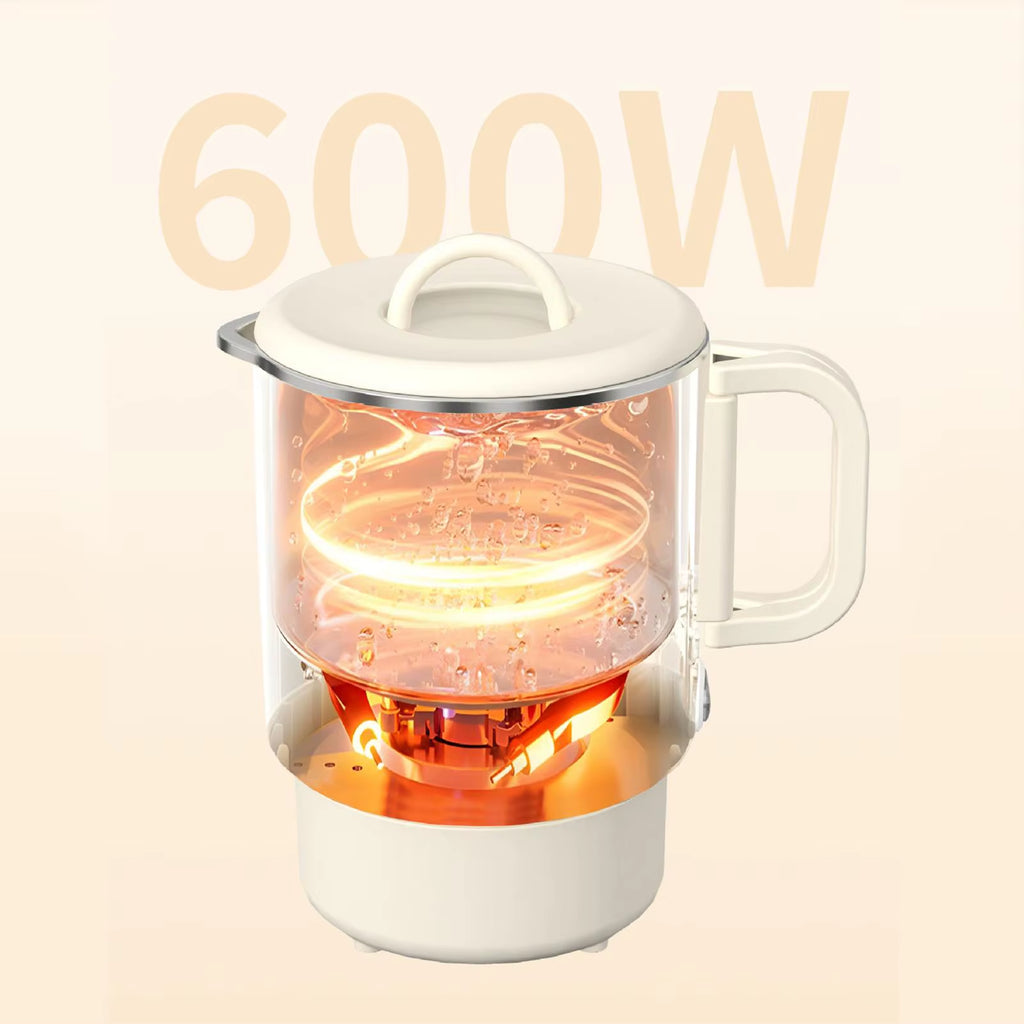 Travel Foldable Kettle 1L Folding Electric Kettles For Boiling Water Fast Boiling Machine With Steamed Egg Rack For Picnic