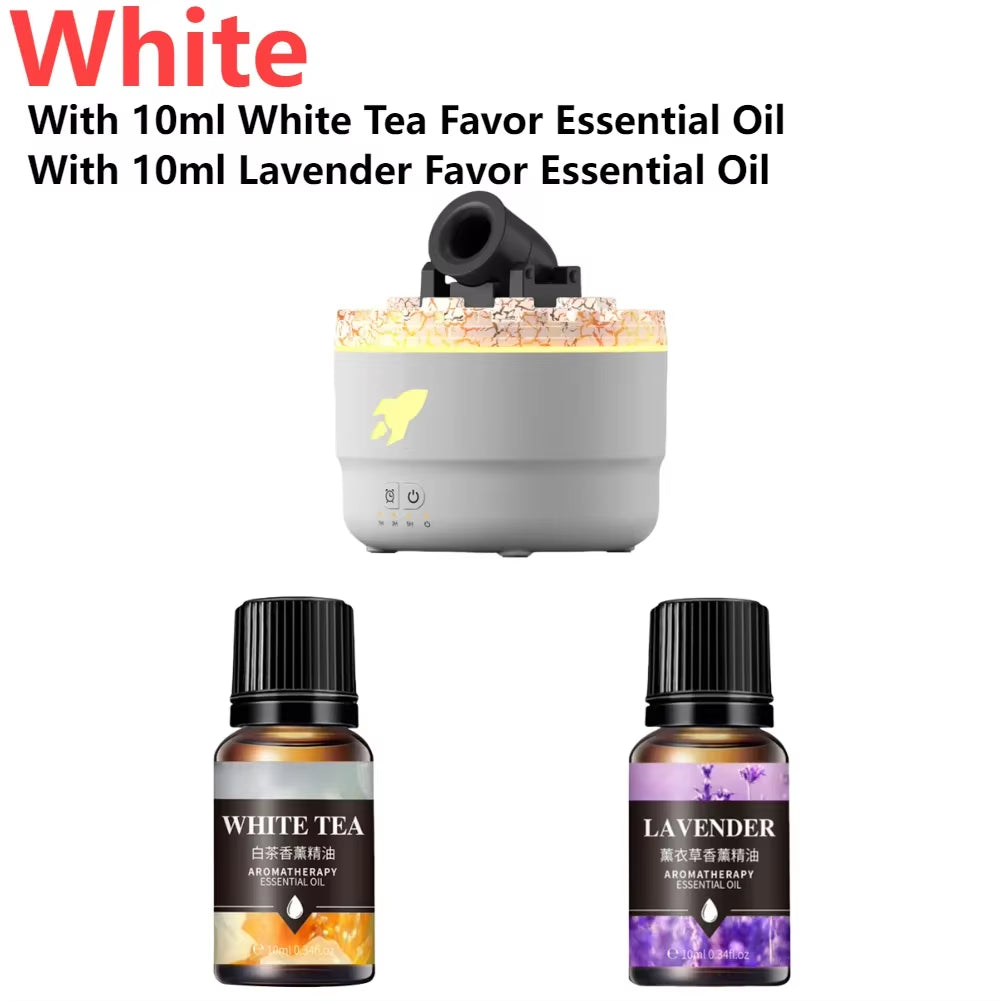 Volcanic Crack Light Cannons Humidifier Essential Oil Diffuser Cannon Blast Turret Aromatherapy Humidifier Aromatherapy Diffuser