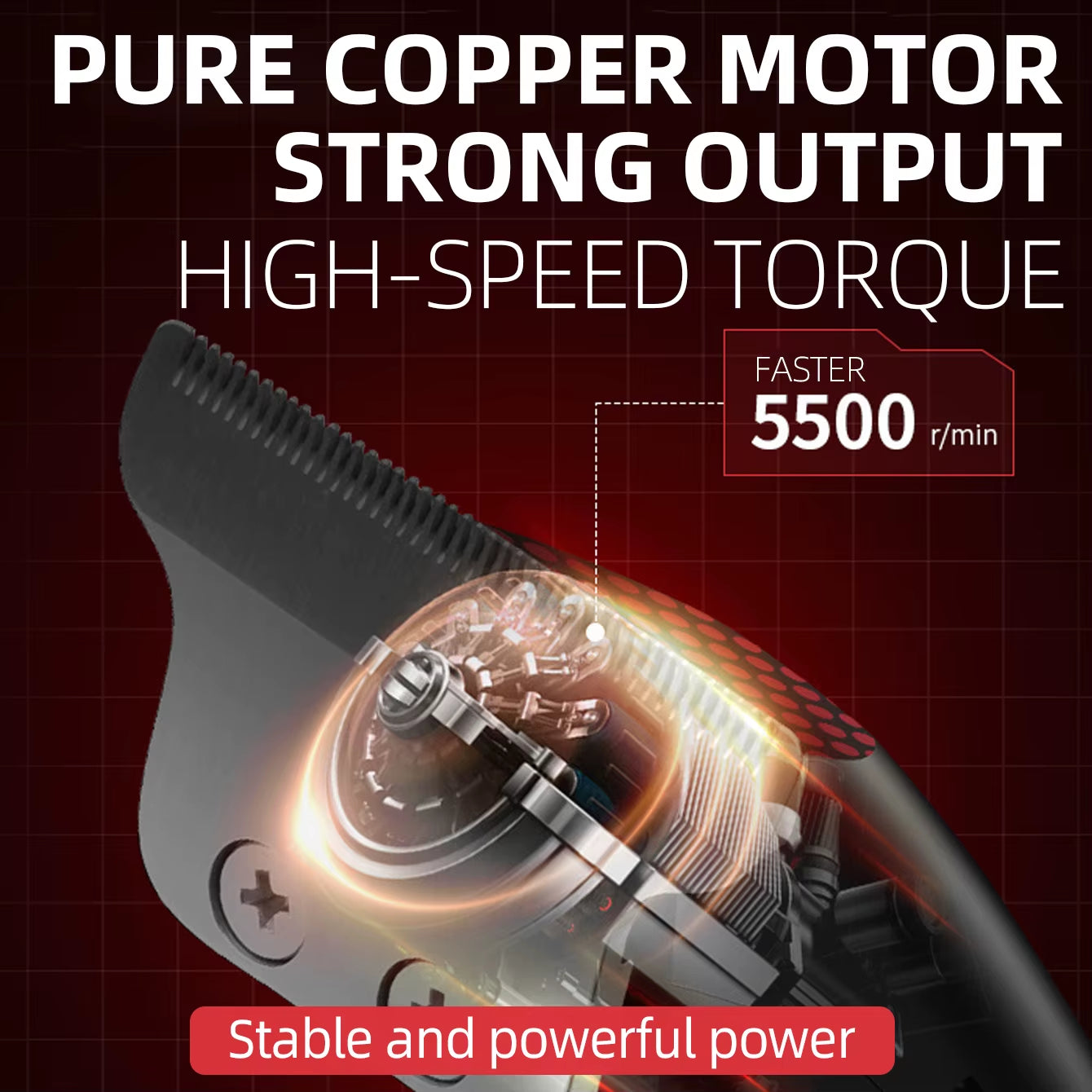 '-889 Professional Cordless Hair Clipper Compact Mini Electric Beard Hair Trimmer Small Portable Grooming Kit For Men