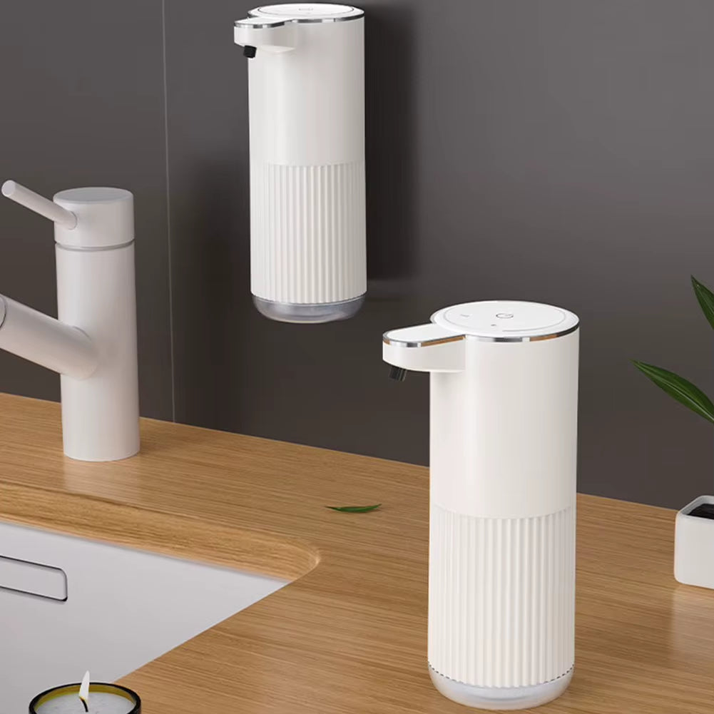 400ml Automatic Liquid Soap Dispenser Touchless Foam Soap Dispenser USB Rechargeable 4 Level Adjustable Hand Sanitizer Dispenser