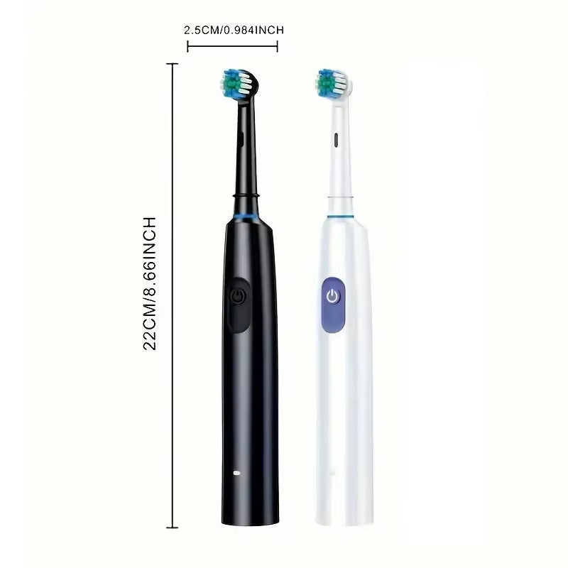 Electric Toothbrush Rotary Rechargeable Electric Toothbrush for Adults Rotating Electric Toothbrushes with 8 Soft Brush Heads