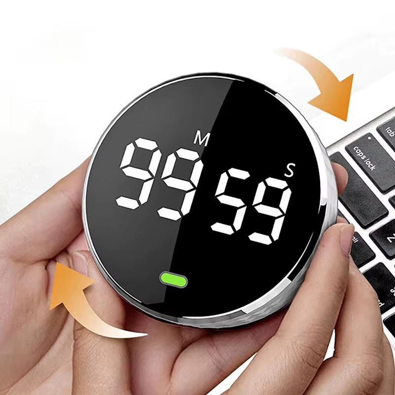 Magnetic Kitchen Timer Digital Timer Kitchen Shower Study Stopwatch LED Counter Alarm Remind Manual Electronic Countdown