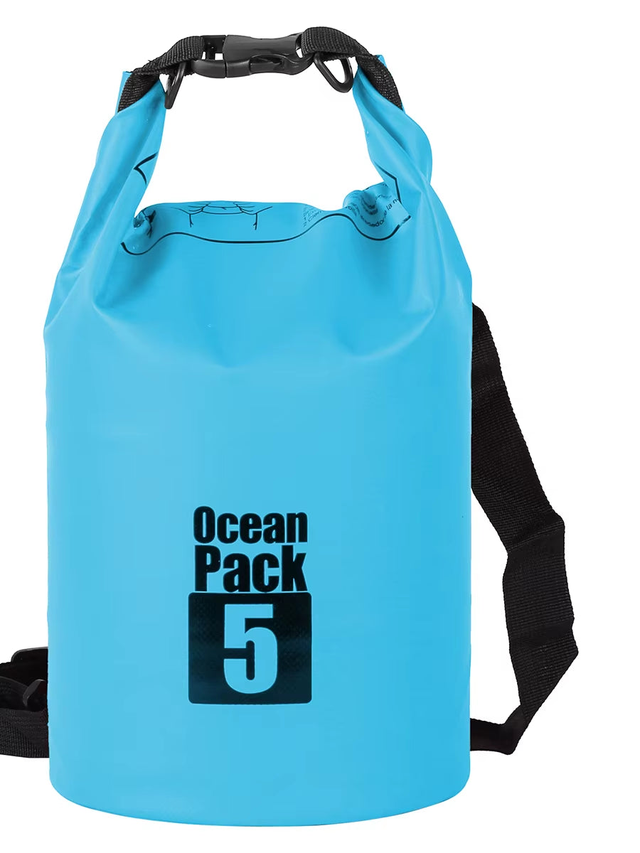 500D Waterproof Swimming Bag Dry Sack 5/10/15/20/30L Waterproof Floating Dry Gear Bags For Boating Fishing Rafting Swimming