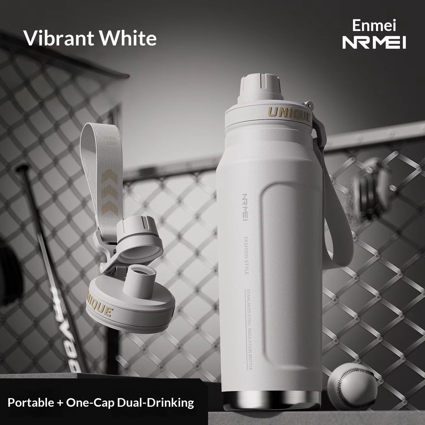 Large-capacity Insulated Cup Men's Special Outdoor Sports Water Cup for Students To Go To School Cycling Water Bottle New Model