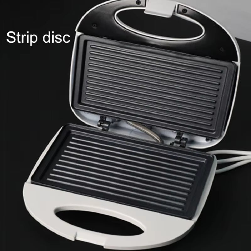 220V Electric Sandwich Maker 750W Fast Heating Breakfast Machine Waffle Maker Break Toaster Multifunction Pancake Baking Machine