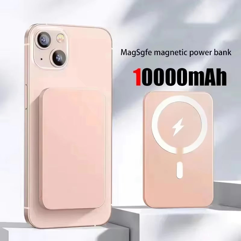 2026NEW 500000mAh Large Capacity Wireless Magnetic Power Bank Portable Battery Pack For iphone Samsung Magsafe Powerbank