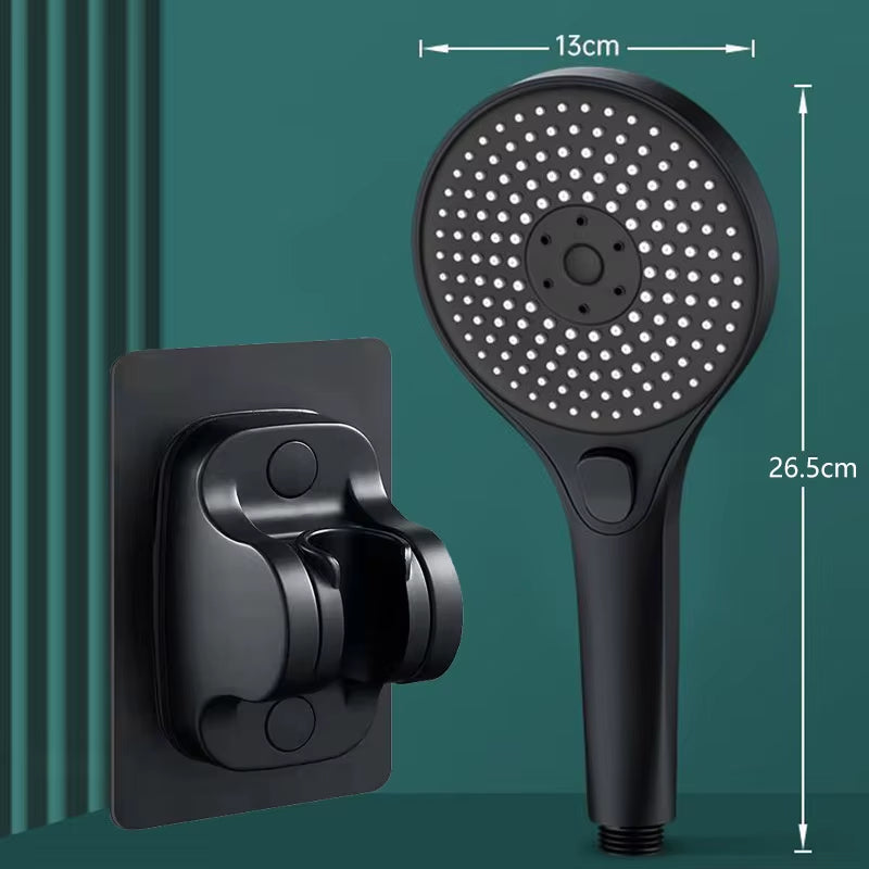 Three-speed High-pressure Shower Head With Large Panel Super Powerful Universal Bathroom Shower Head Combination Set
