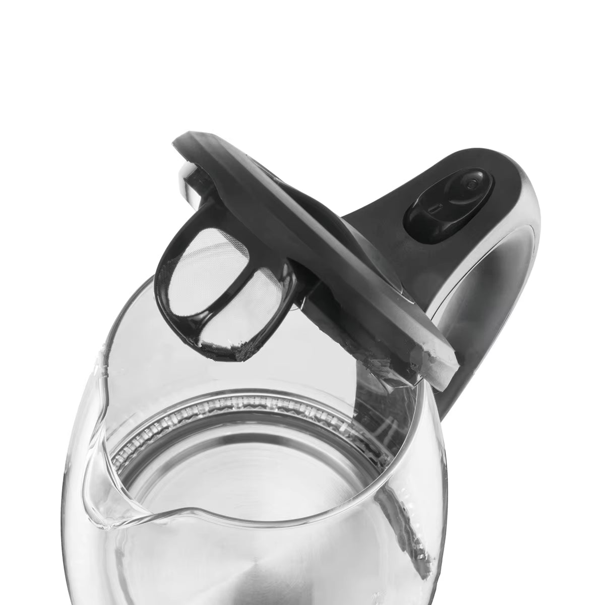 Pcs Blue Light Electric Glass Kettle With Auto Shut Off Function Stay Cool Handle Water Level Indicator Safety Boil Dry