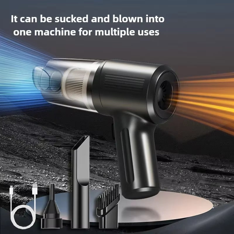 Car Vacuum Cleaner Multifunctional Mini Wireless Portable High-power Suction and Blowing Integrated Cleaning Appliance