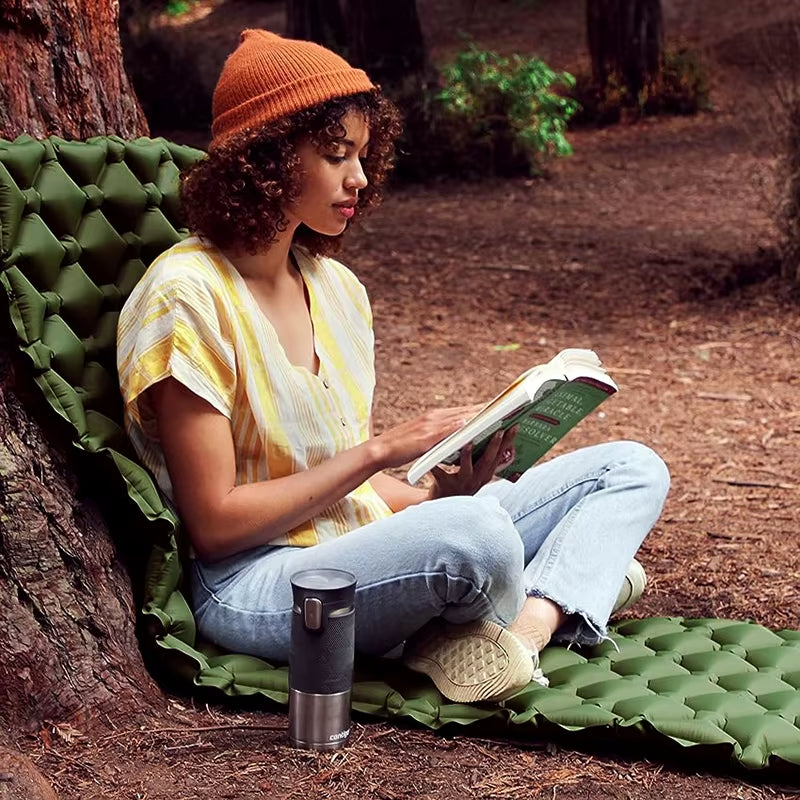 Outdoor Camping Sleeping Pad Single Self-Inflating No Pump Rapid Setup Ultralight Compact for Outdoor Hiking Travel Tent