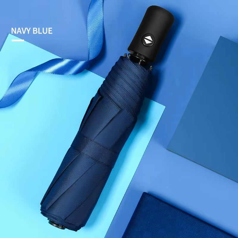 Automatic umbrella eight bone vinyl sunshine and rain dual-purpose sun umbrella sunshade and UV rays automatic folding gift adve
