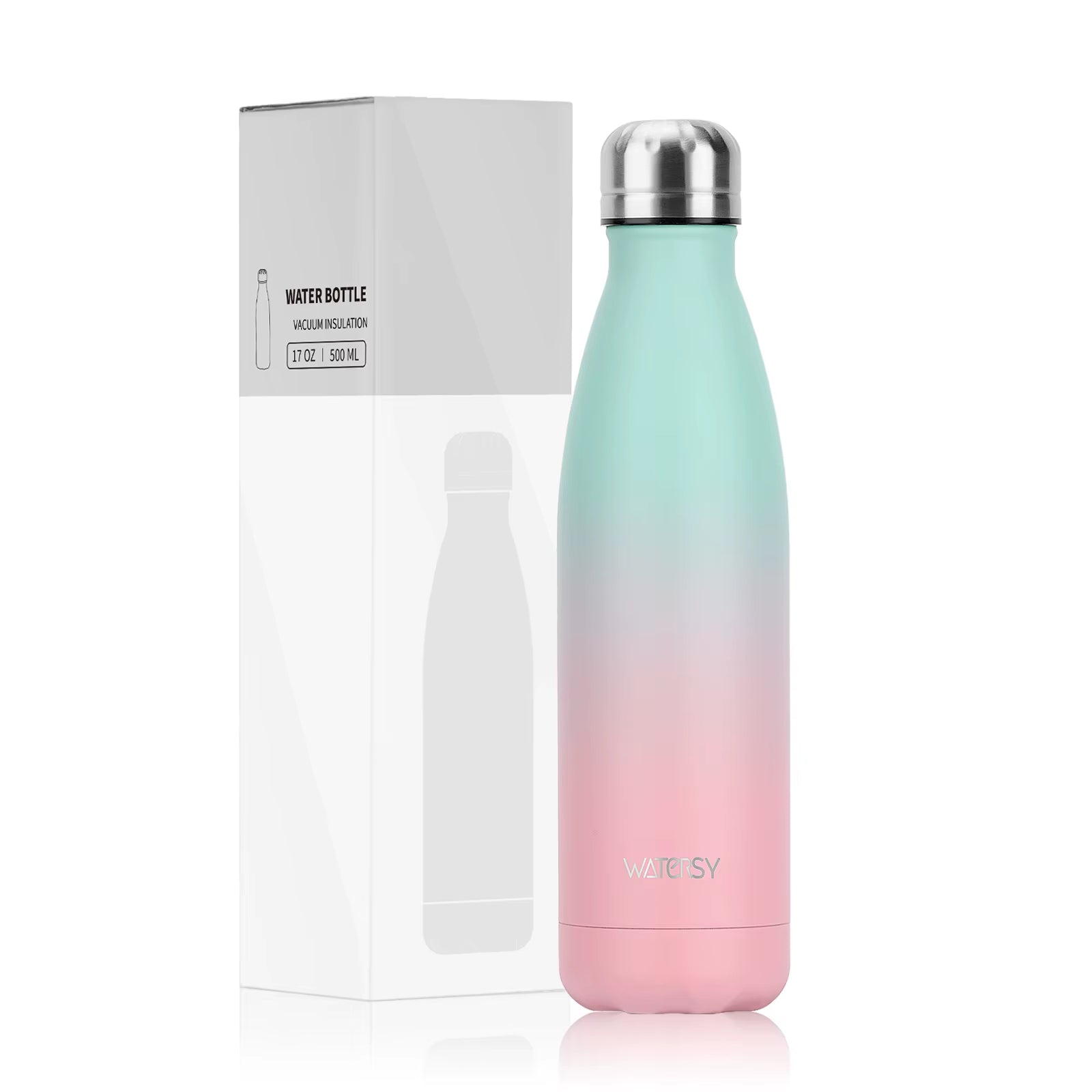 500ml Stainless Steel Vacuum Flask, Insulated Thermos Cup for Coffee & Water, Double Wall Thermal Bottle for Sports