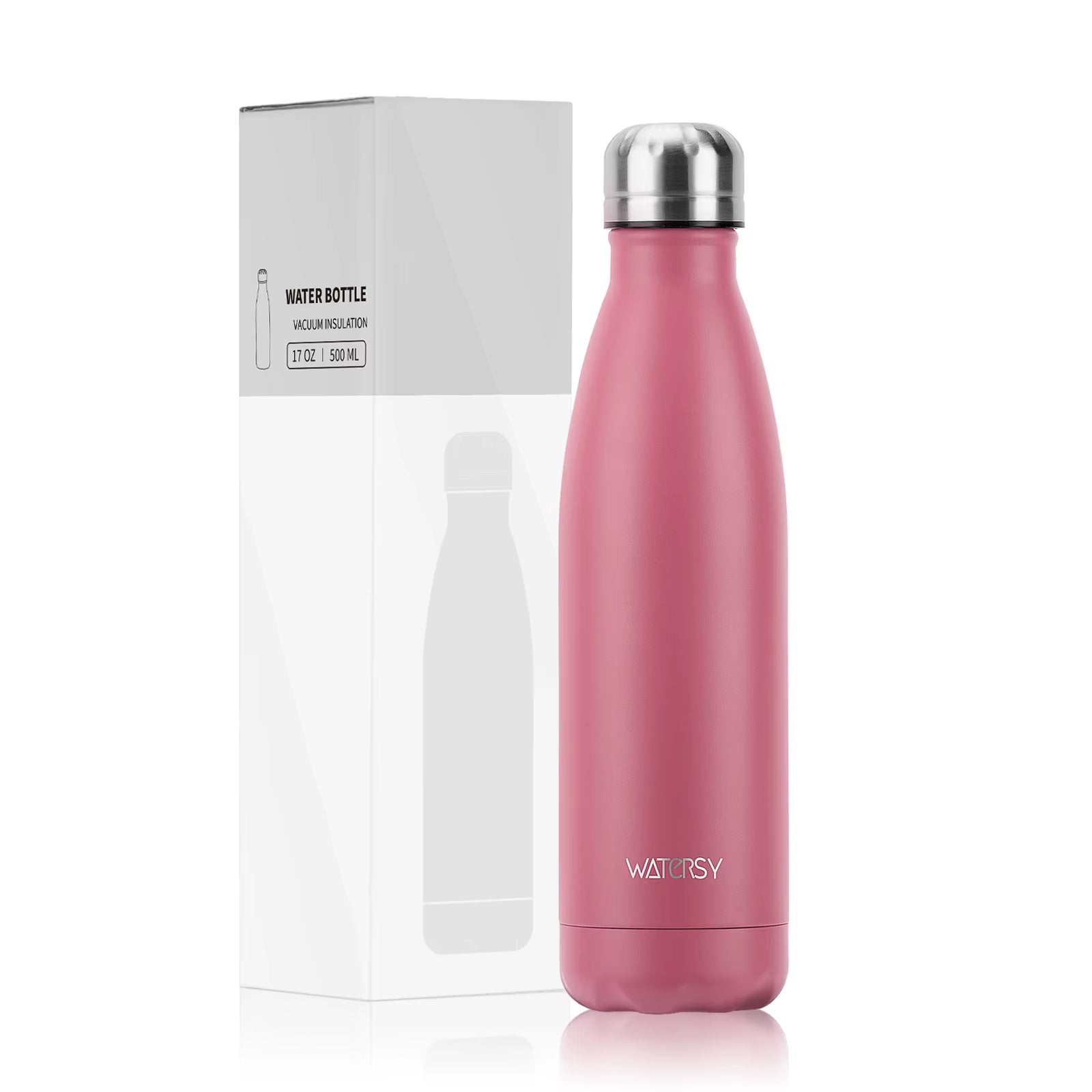 500ml Stainless Steel Vacuum Flask, Insulated Thermos Cup for Coffee & Water, Double Wall Thermal Bottle for Sports