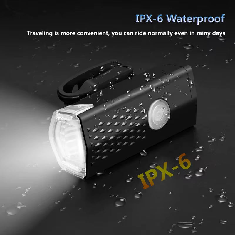 5 Sets Bicycle Front Light  Portable LED Charging Bike Light Waterproof Cycling Flashlight Rear Light Bike Accessories