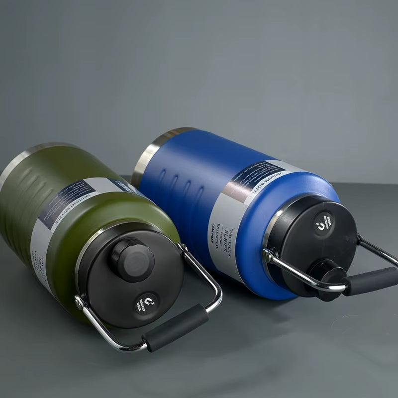 1500ML 2000ML Stainless Steel Vacuum Insulated Coffee Travel Mug Thermal Water Bottle,for Outdoor Office Cup