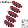 5 Sets Bicycle Front Light  Portable LED Charging Bike Light Waterproof Cycling Flashlight Rear Light Bike Accessories